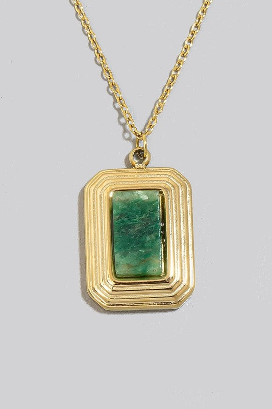 Stone Pendant Necklace