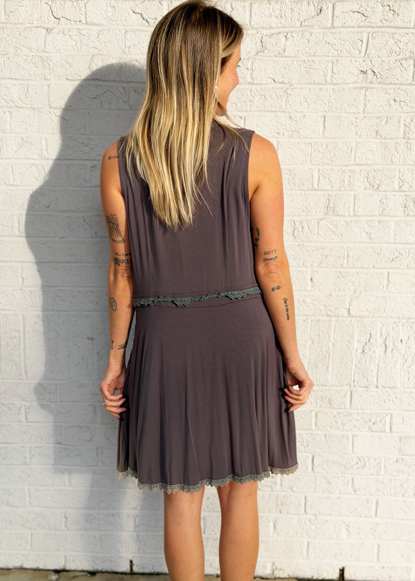 Button Up Vneck Cami