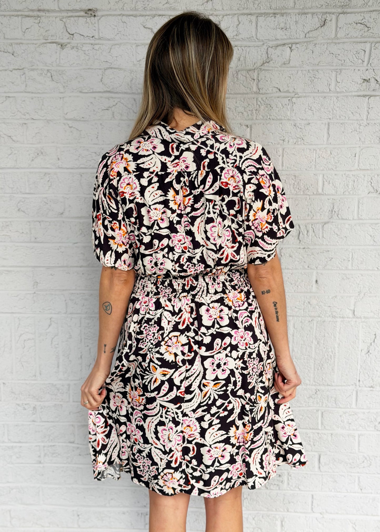 Floral Collard Dress