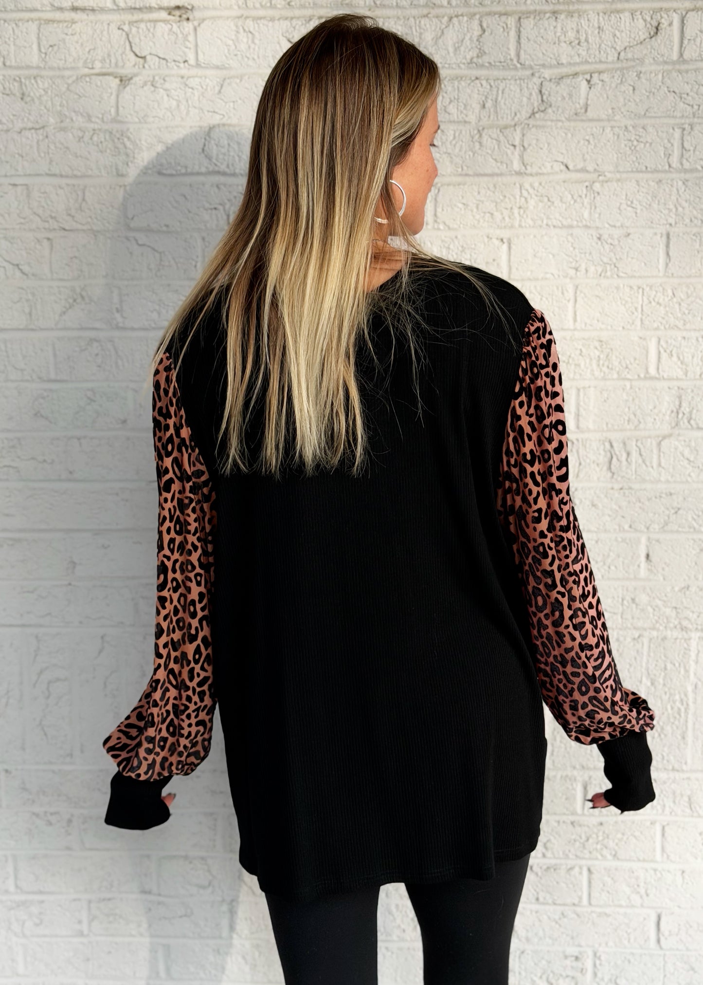 Leopard Printed Long Sleeve