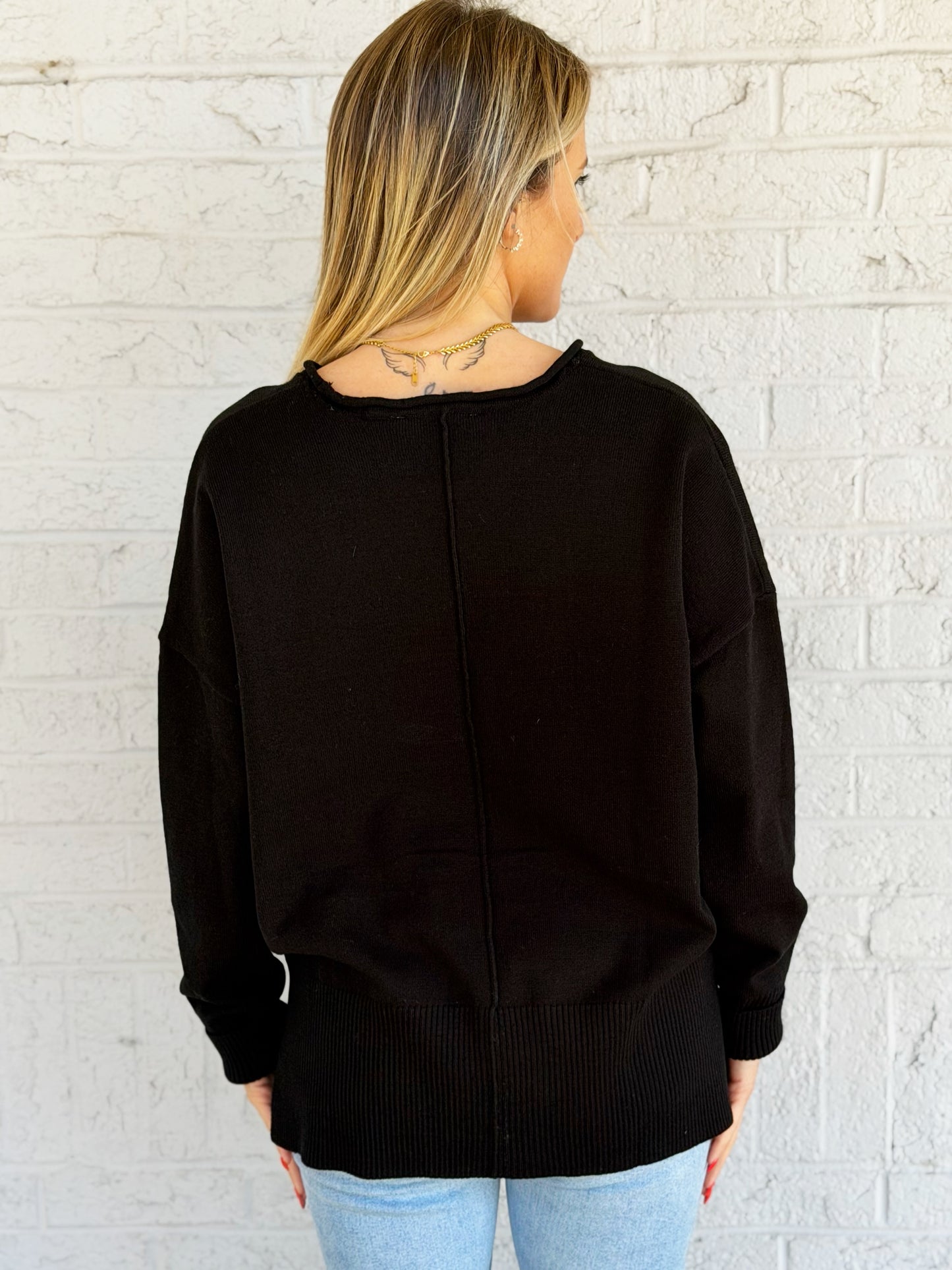 Black Knit Sweater