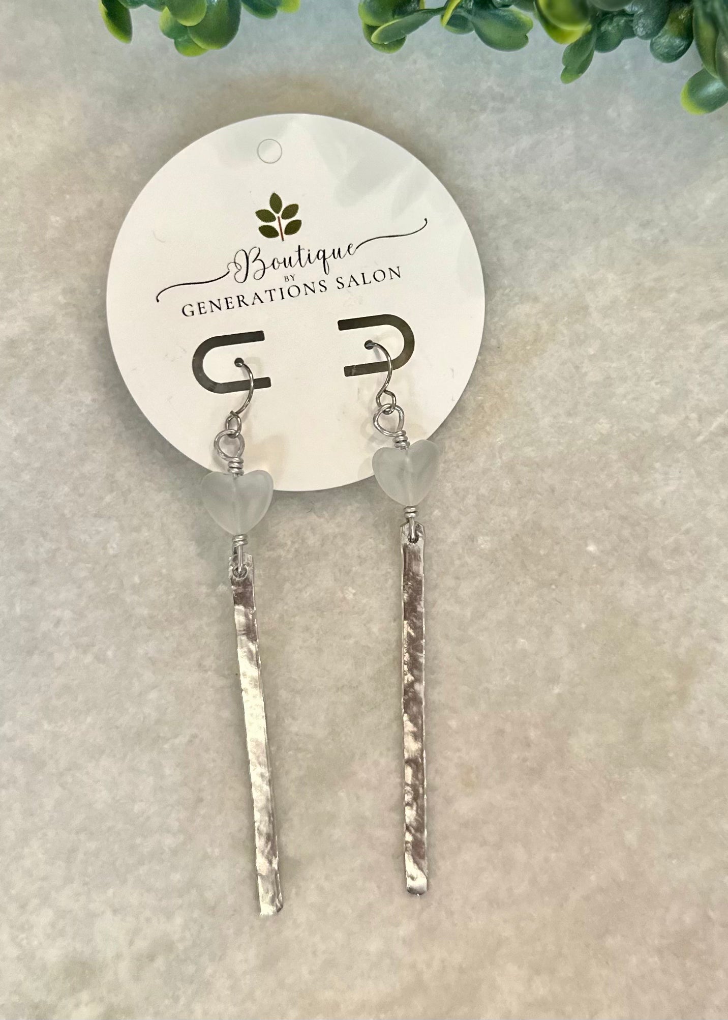 Silver Heart Earrings