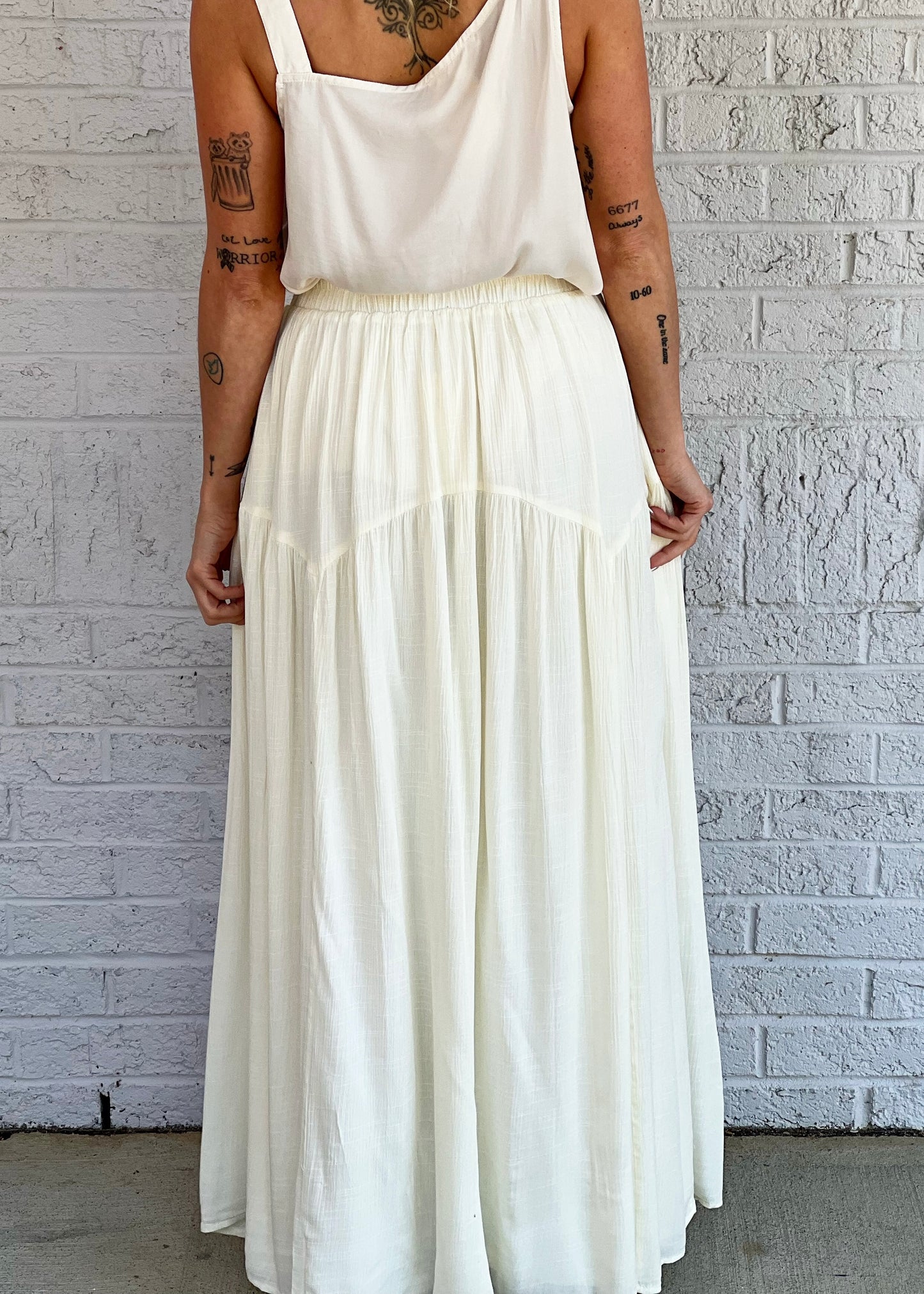Ivory Maxi Skirt