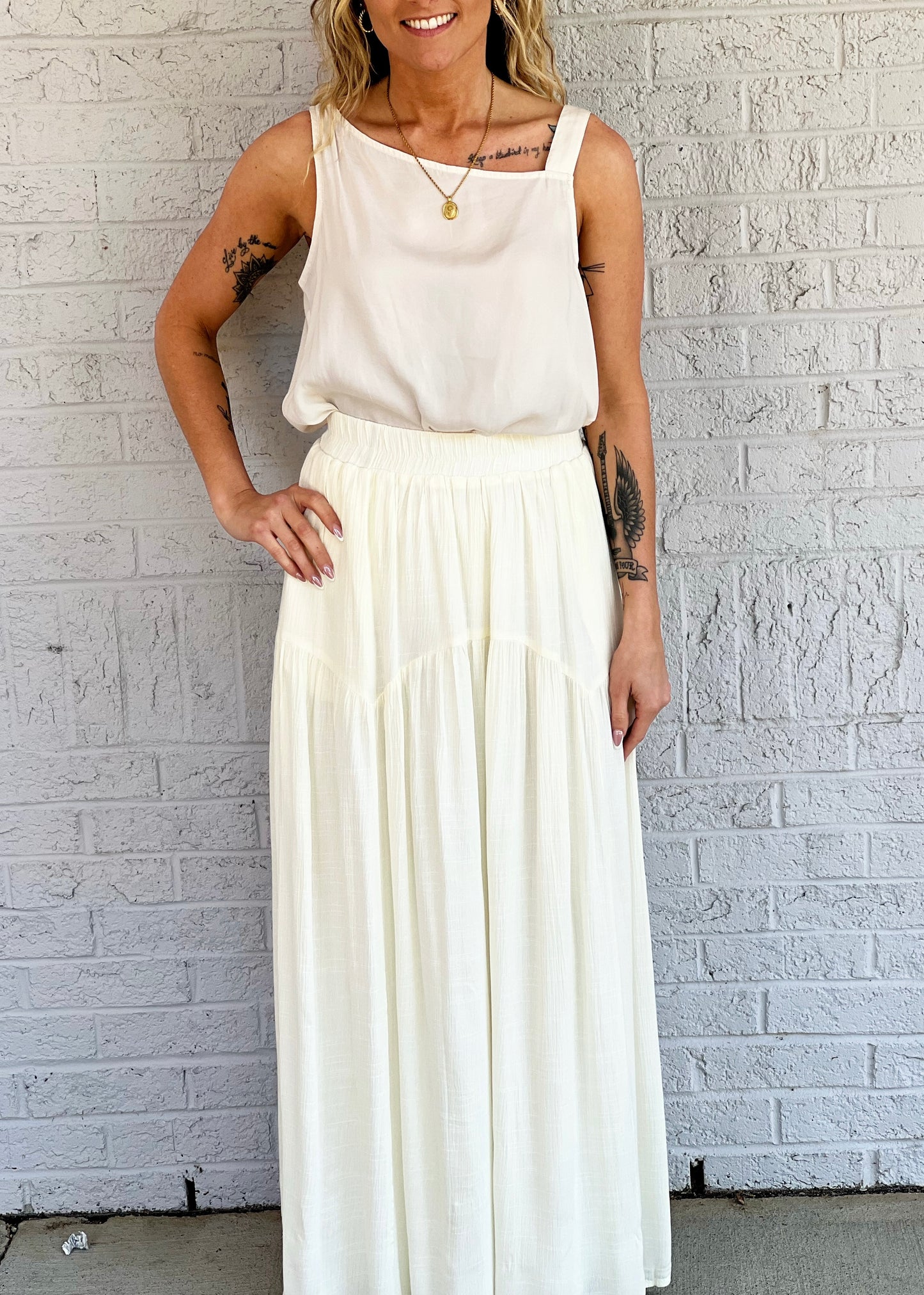 Ivory Maxi Skirt