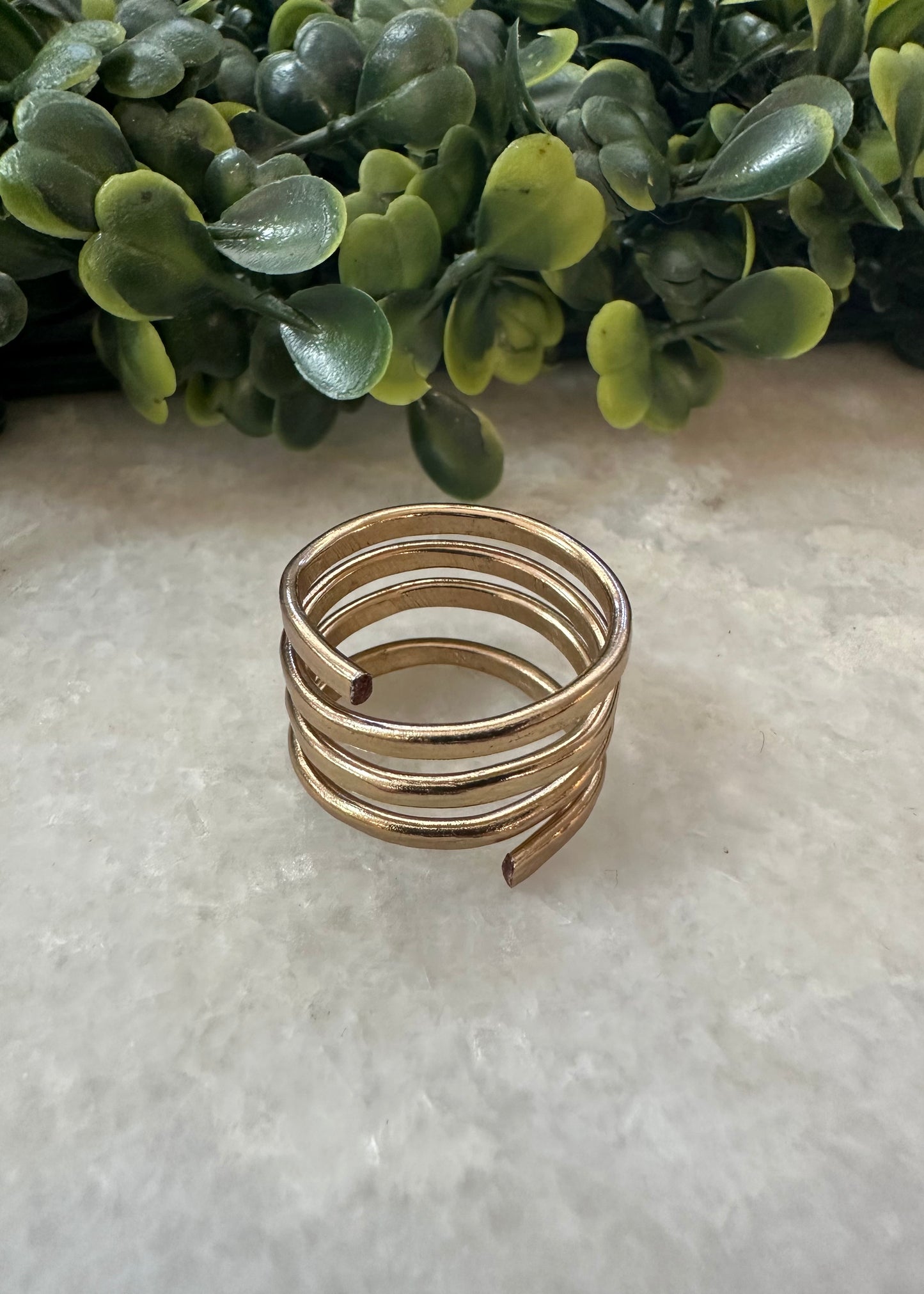 Rose Gold Wrap Ring (Large)