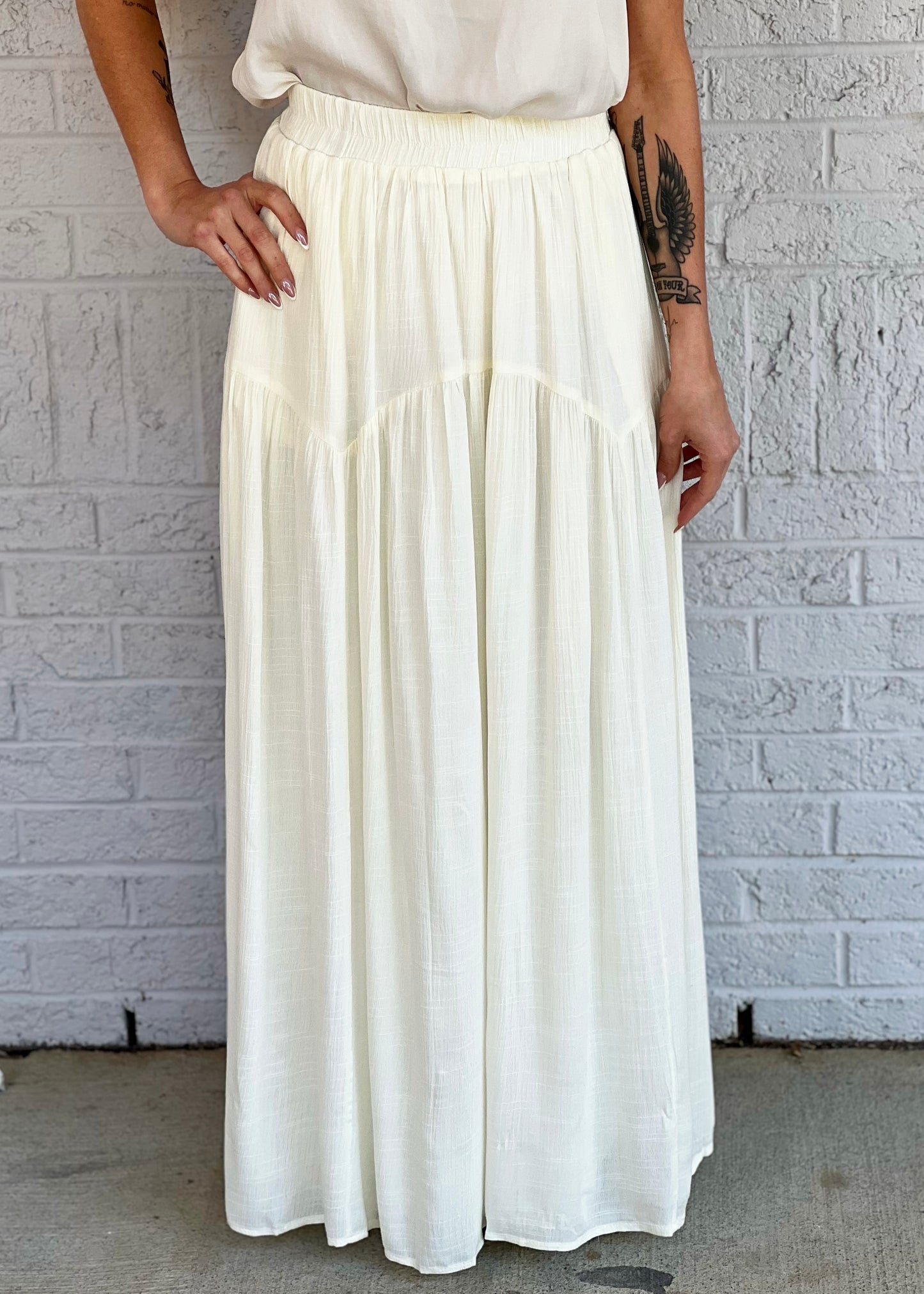 Ivory Maxi Skirt