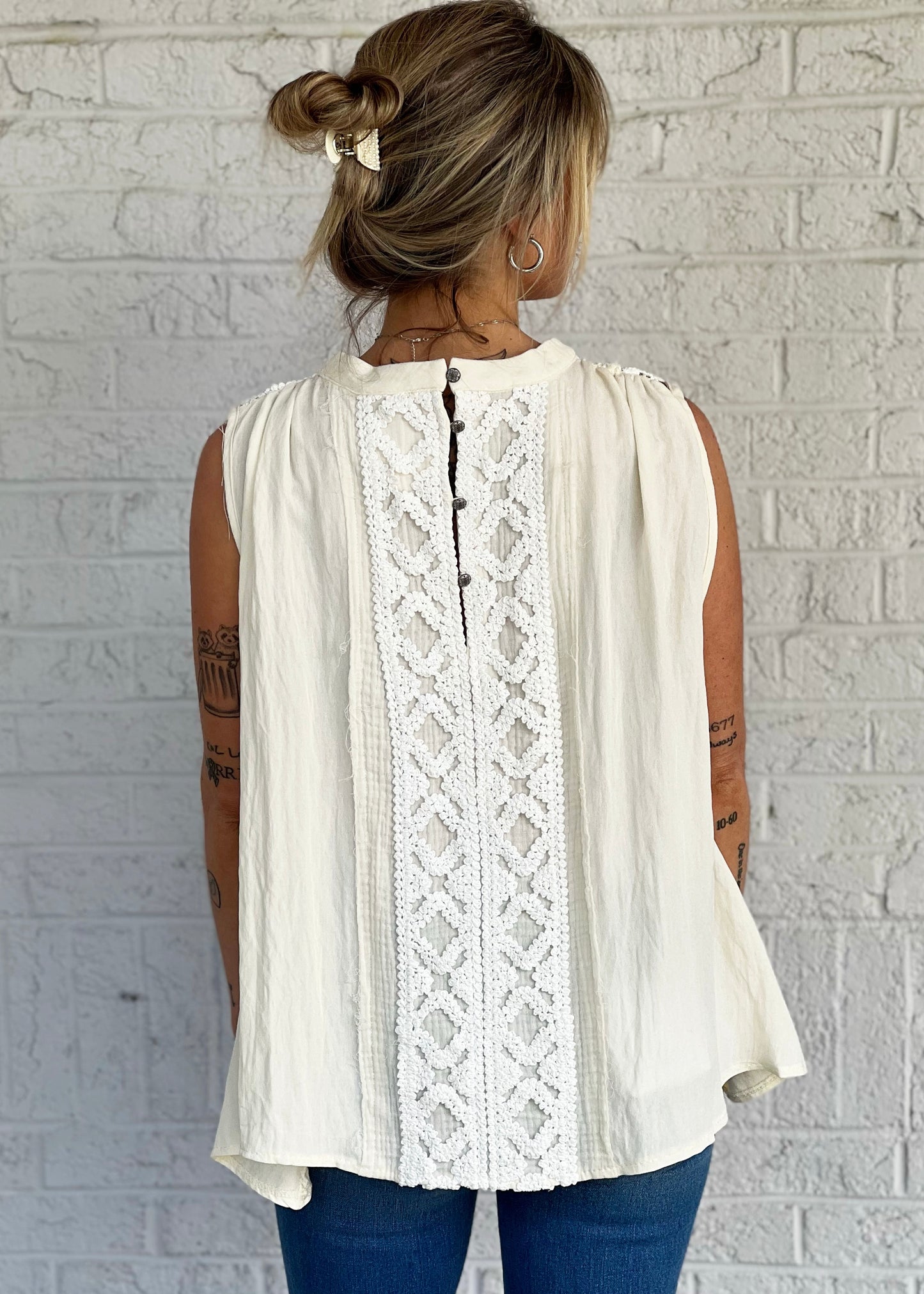 Sleeveless Crochet Top