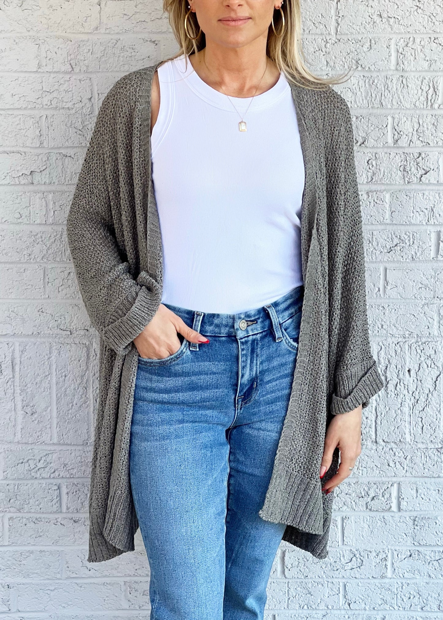 Grey Cardigan