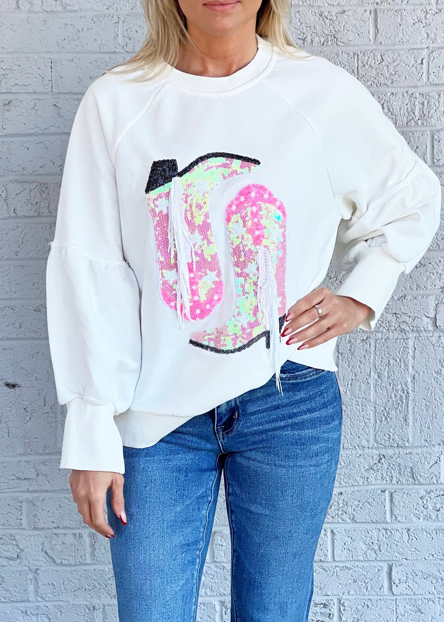 Cowgirl Boot Pullover