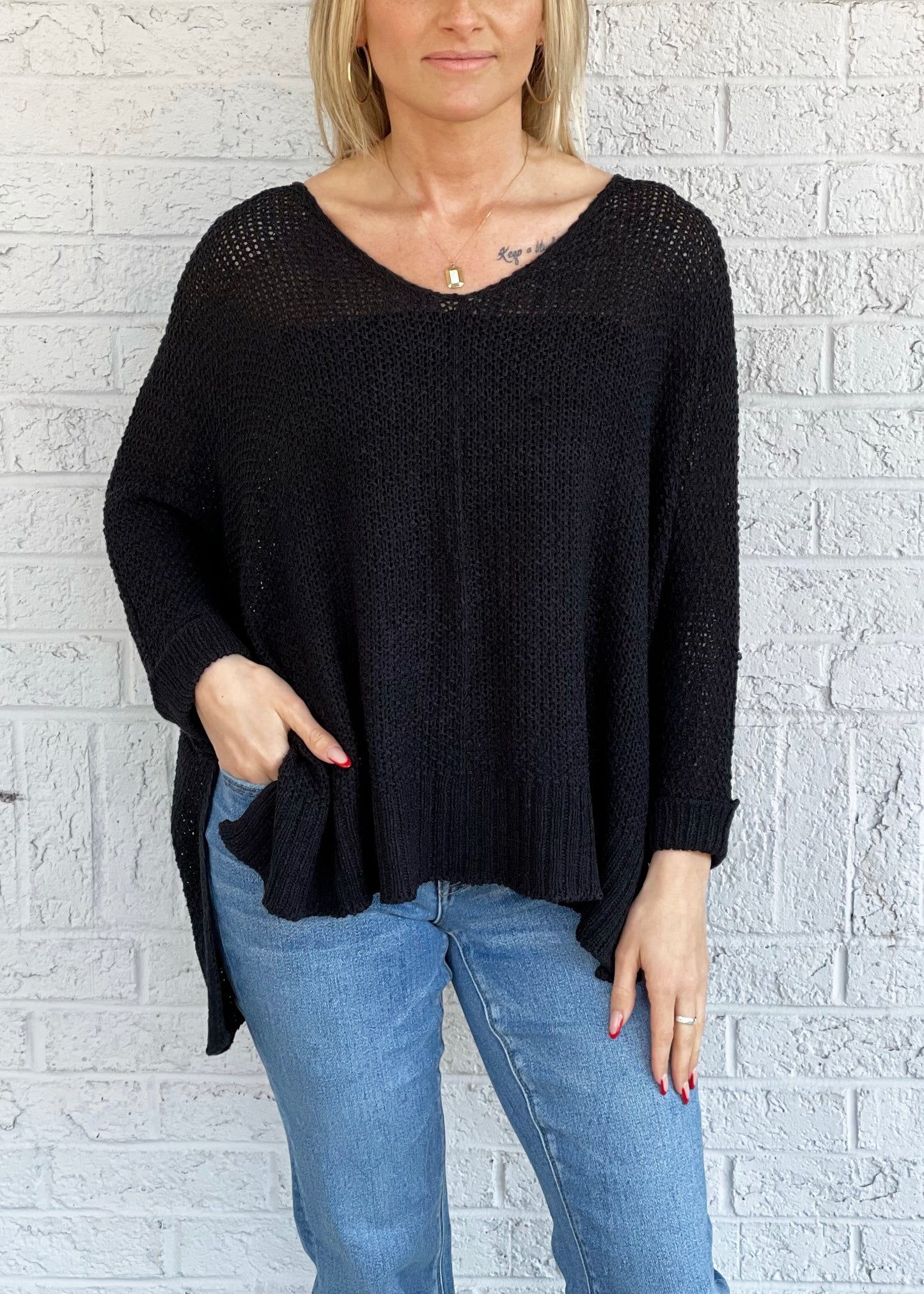 Black Knit Sweater