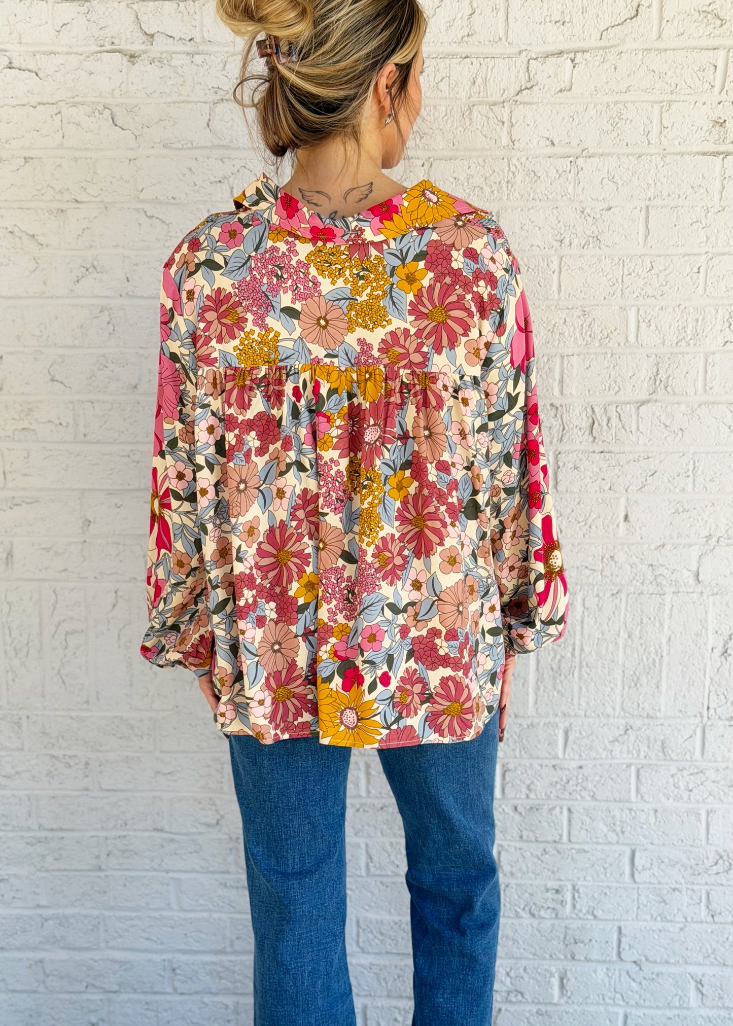 Rose Floral Blouse