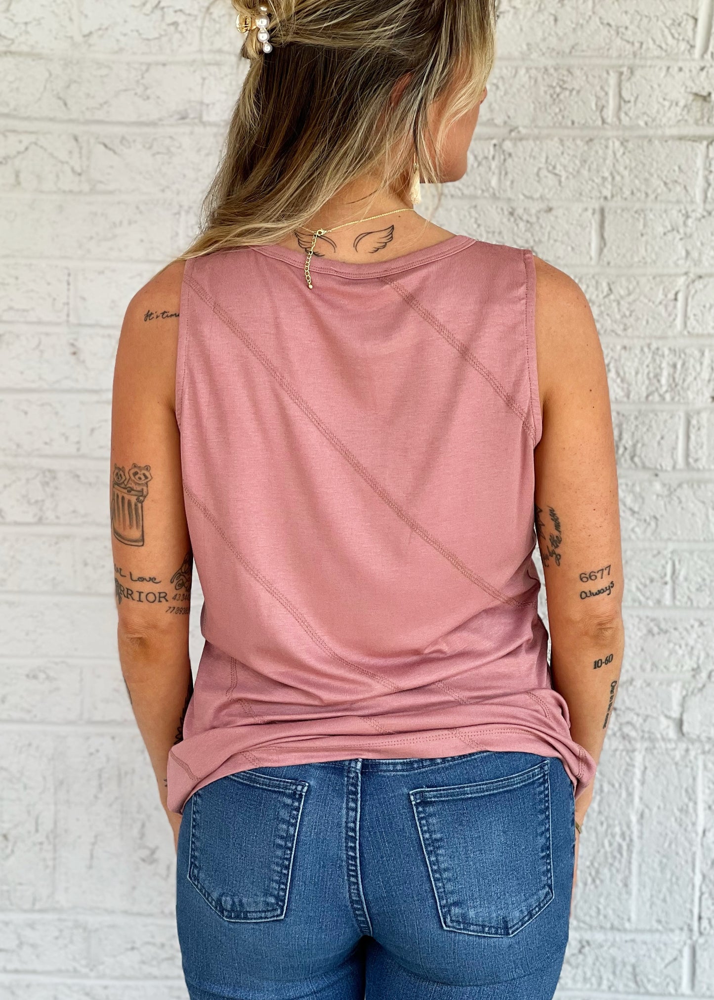 Diagonal Knit Top