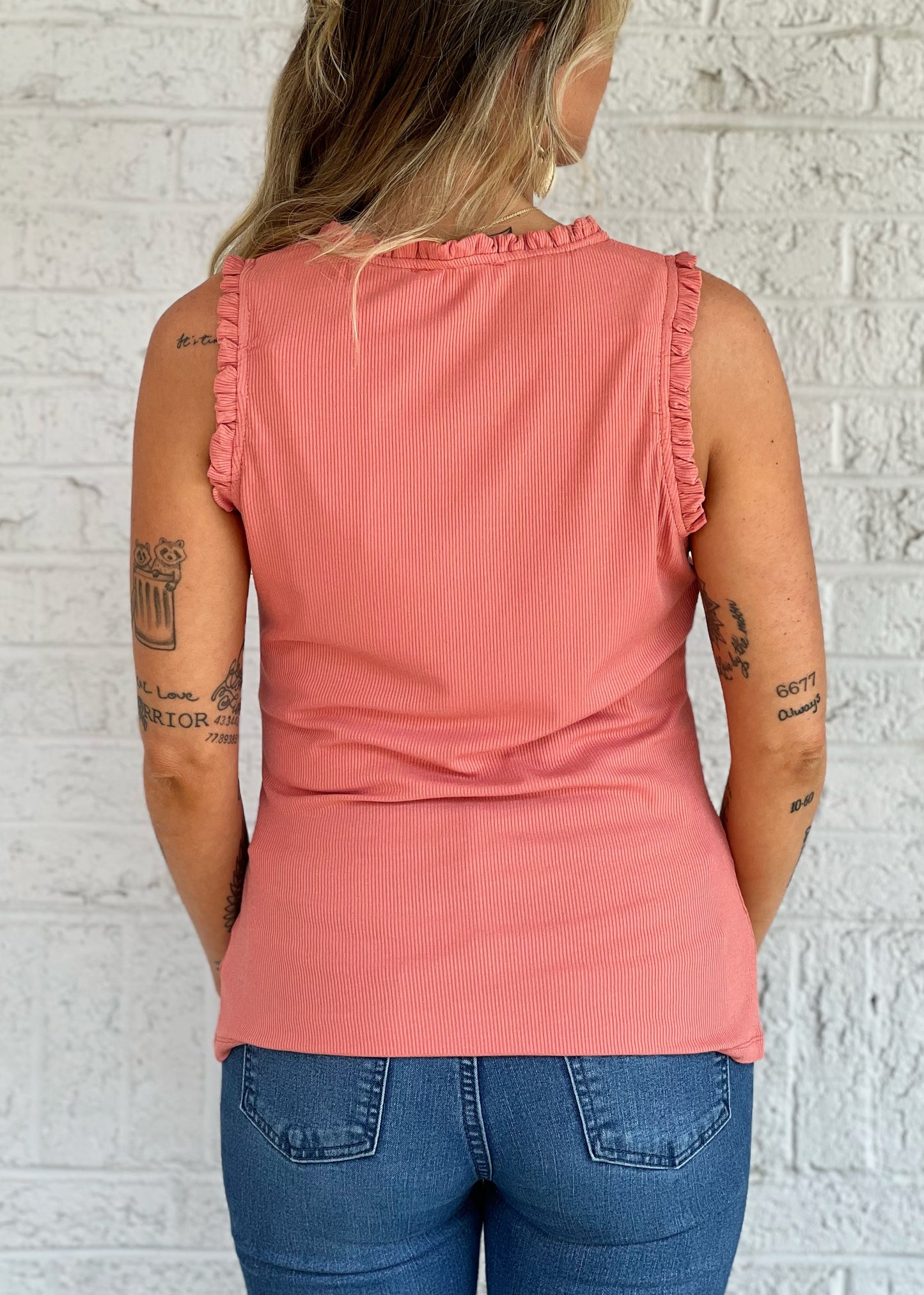 Frilled Knit Top