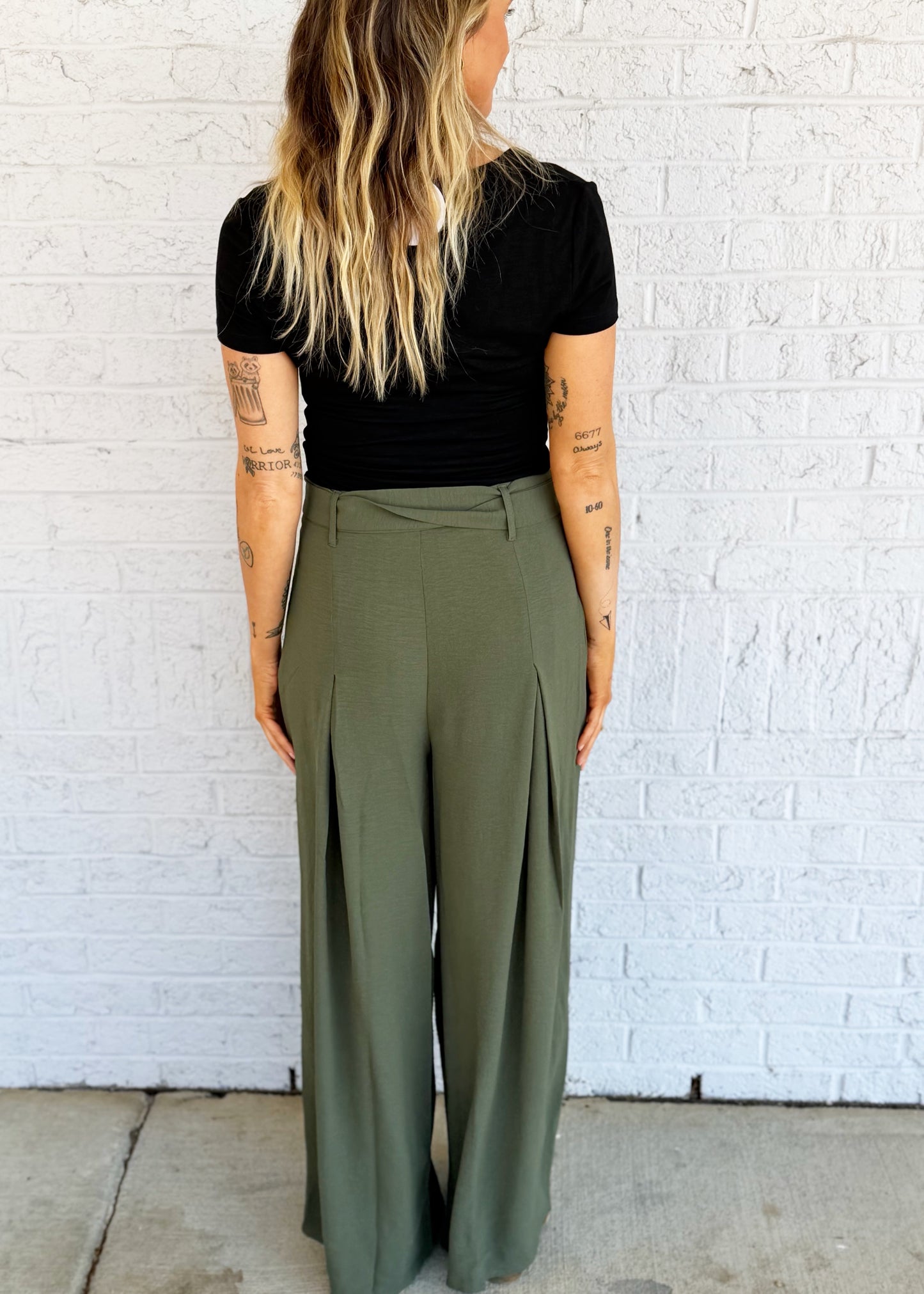 High Waist Wide Leg Pant