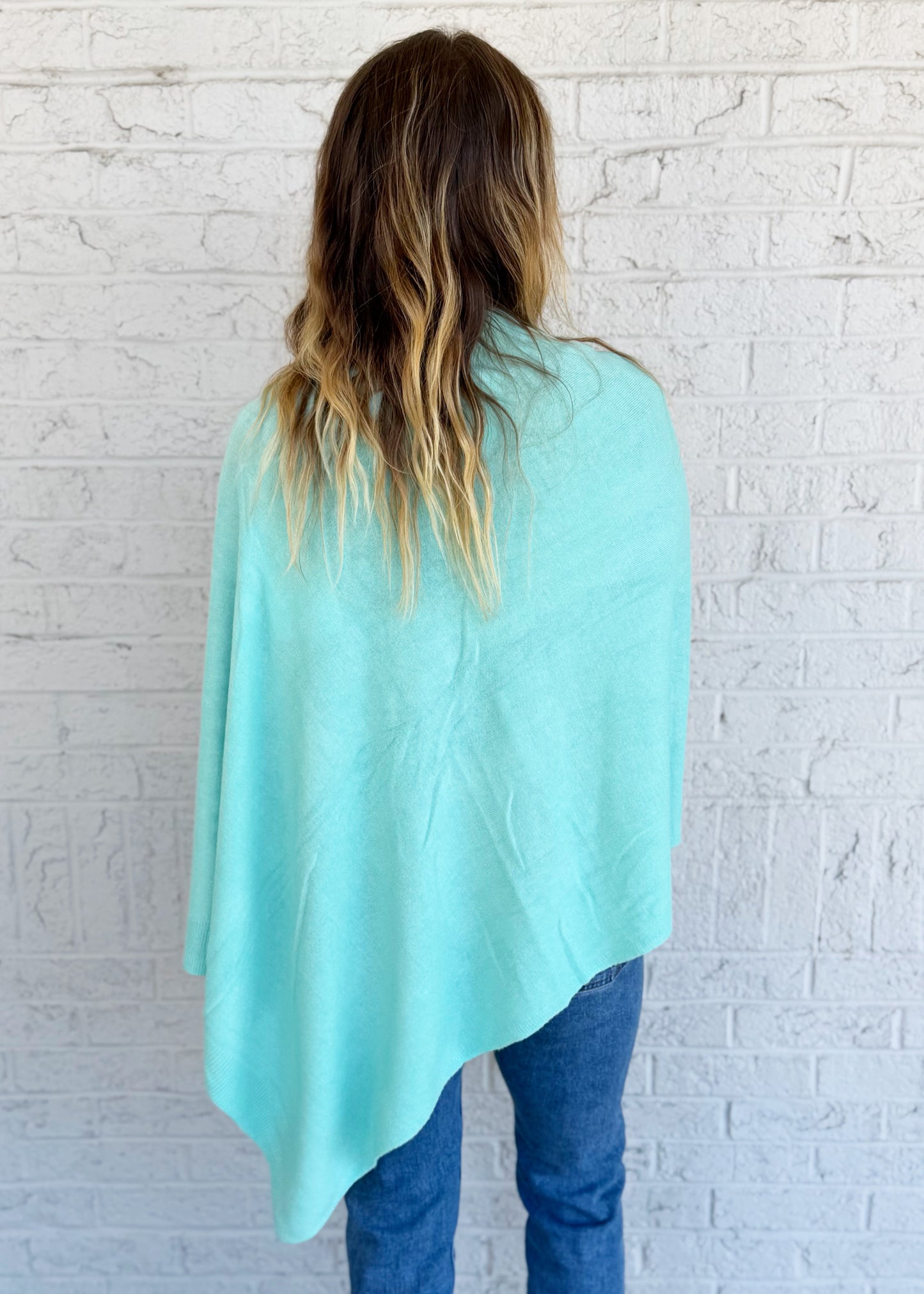 Aqua Lightweight Poncho