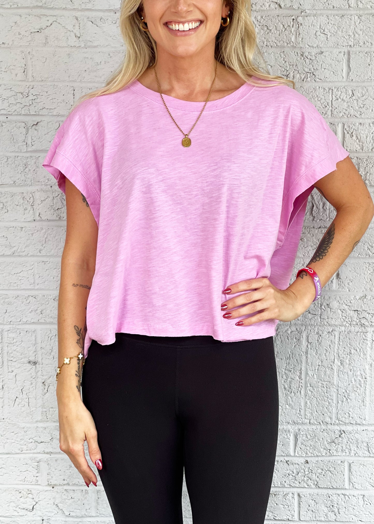 Peony Open Back Tee
