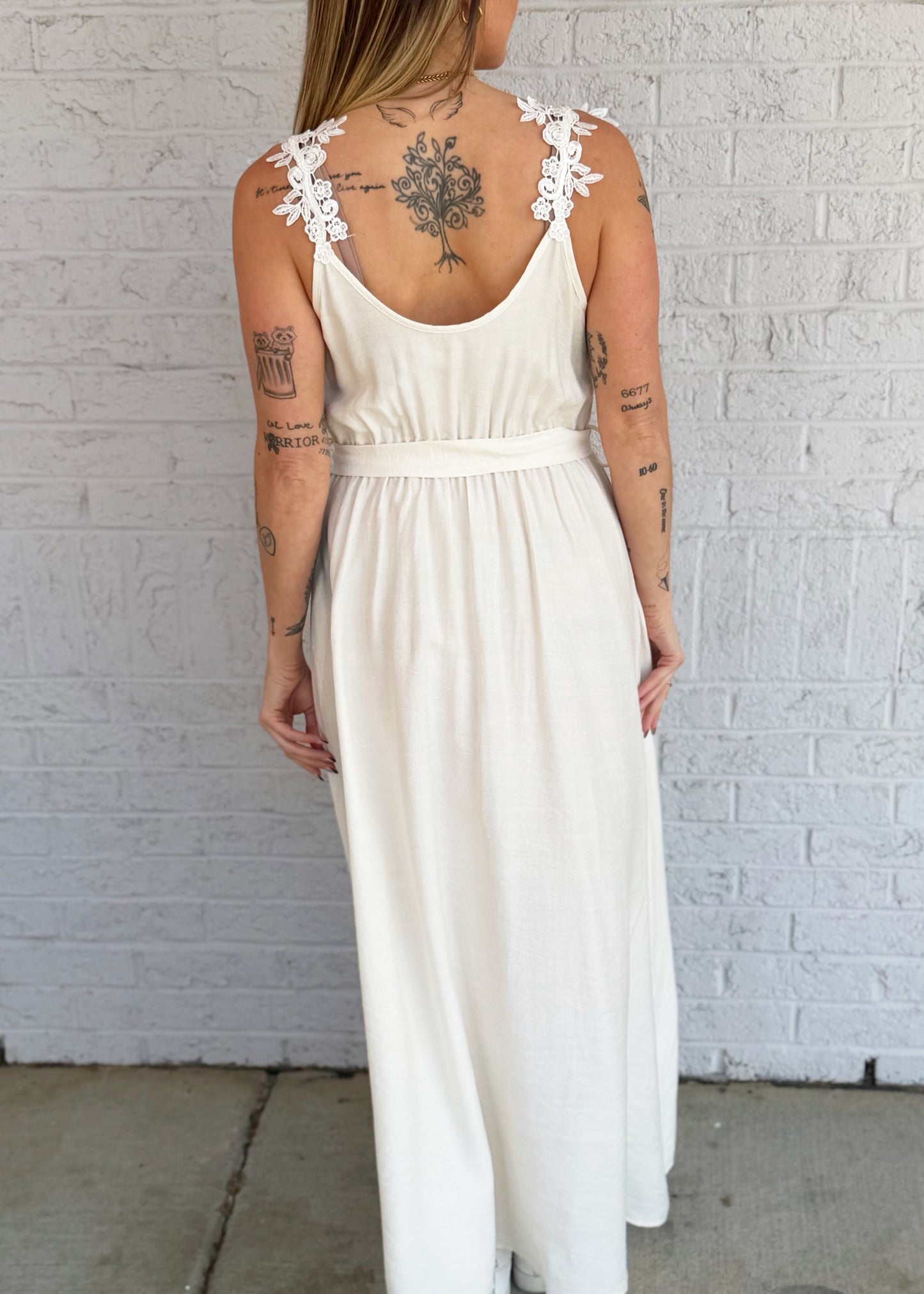 Lacey Strap Maxi Dress