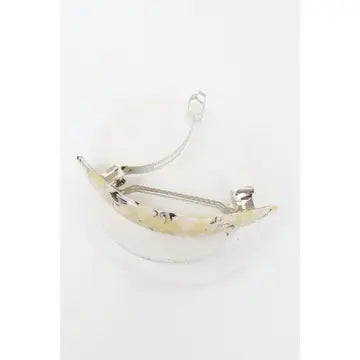 Bent Oval Acetate Barrette
