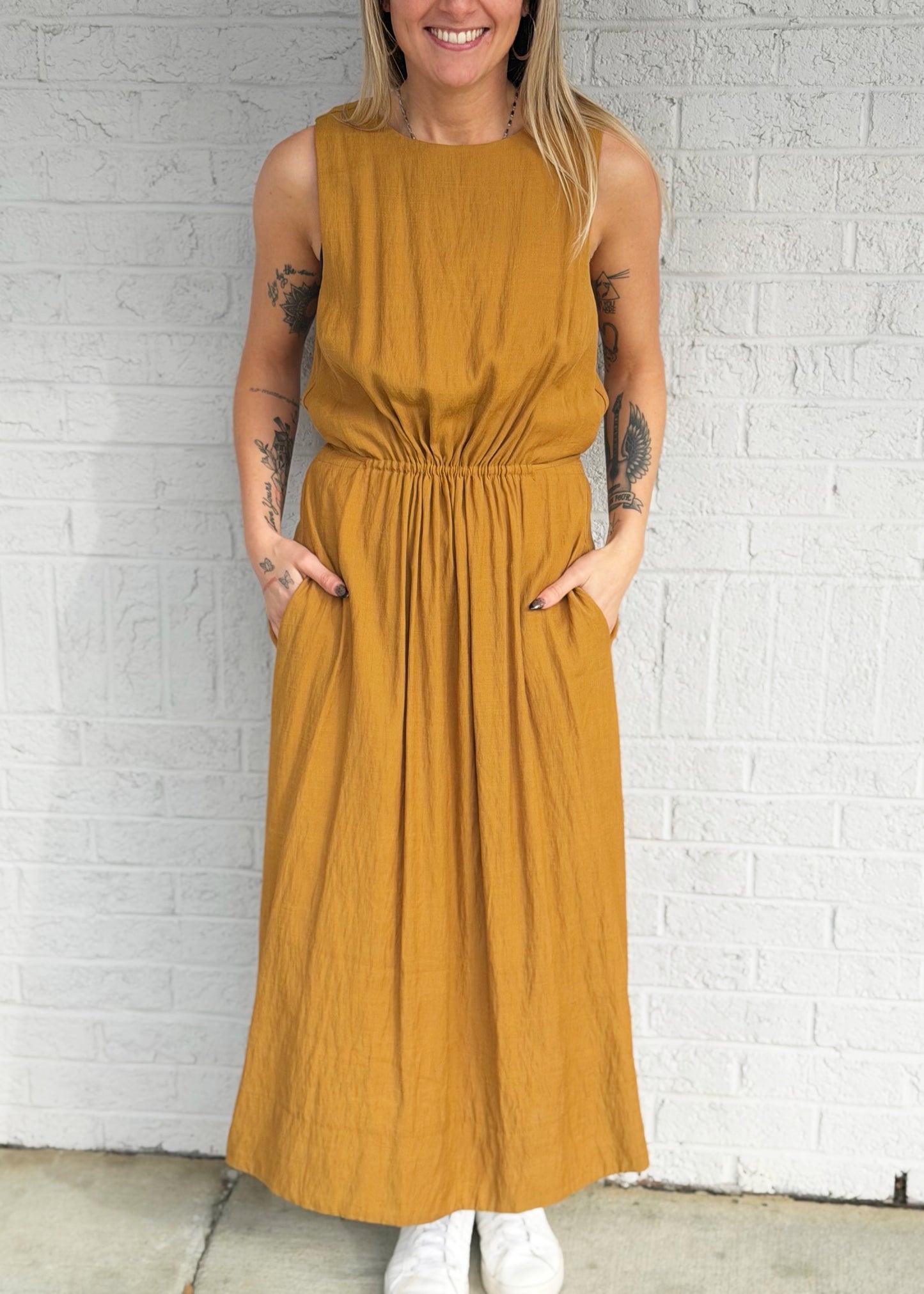 Mustard Midi Dress