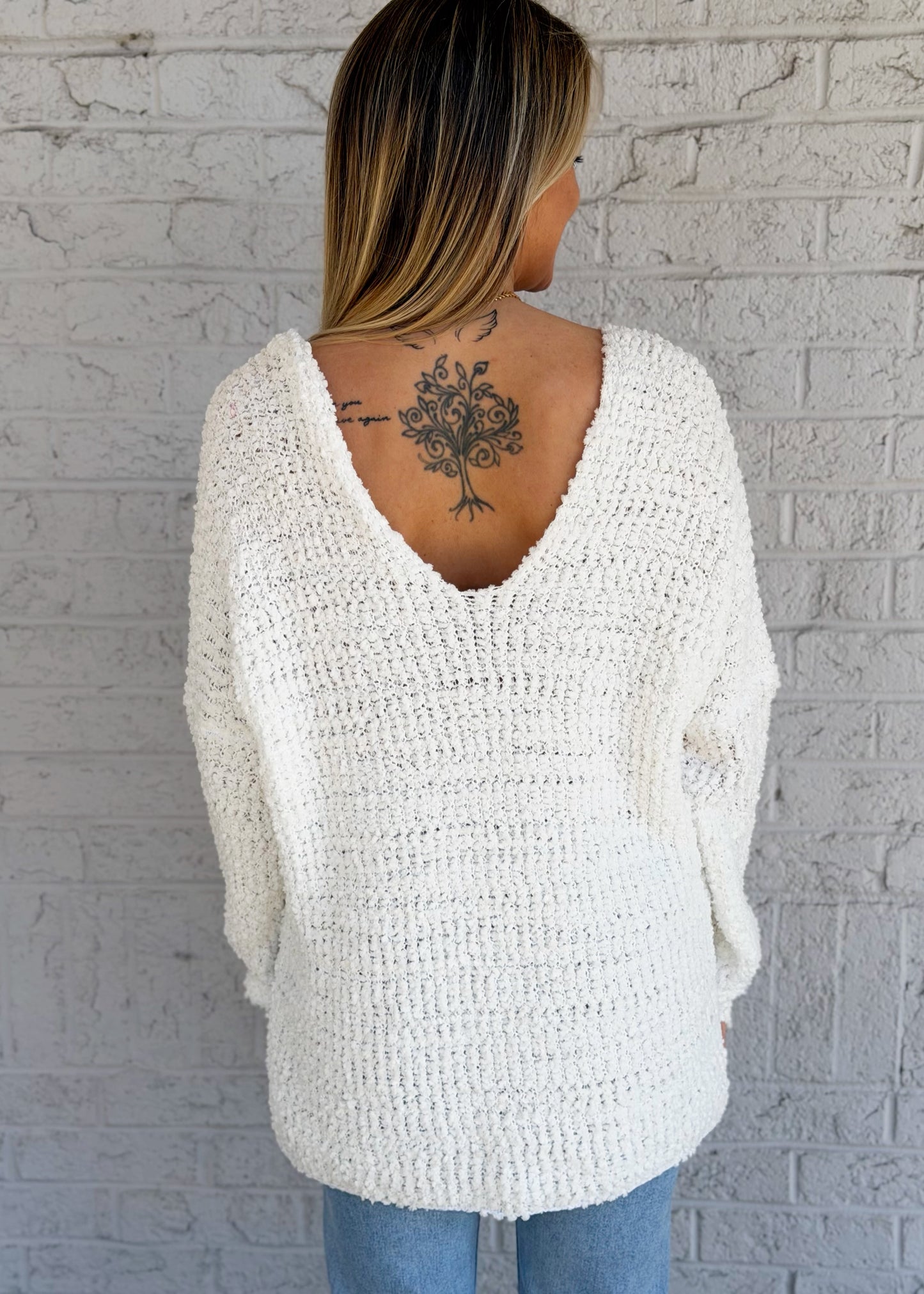 White Pullover Sweater