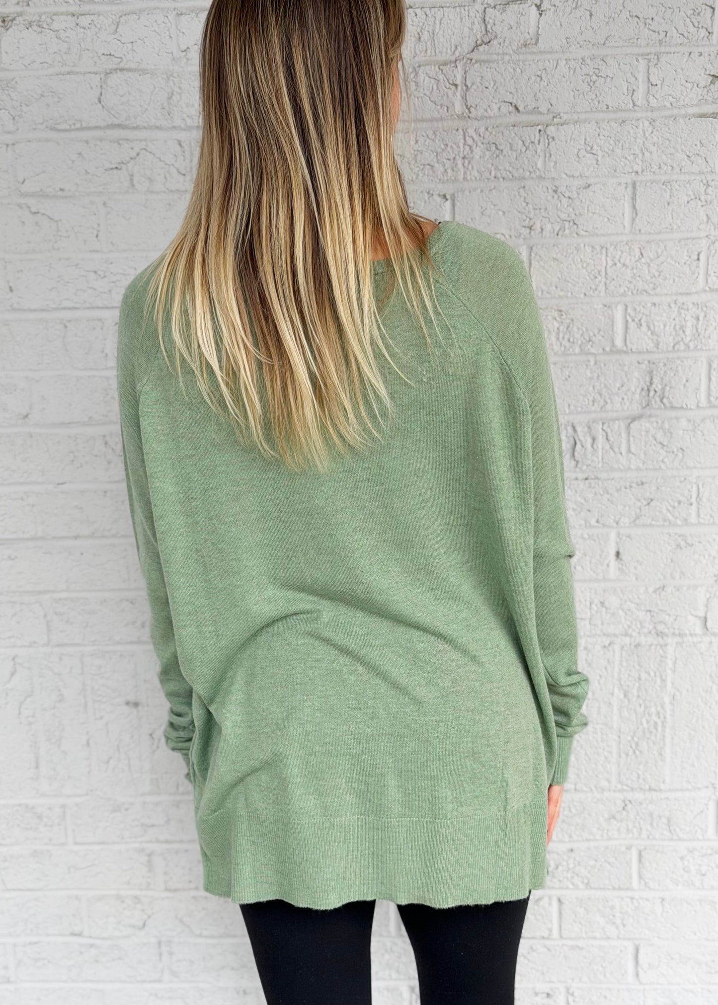 Green Lightweight Sweater