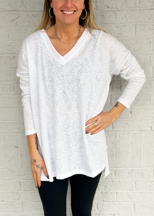 White Light Weight Sweater