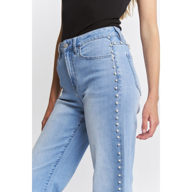 Jeans with Pearl Embellishment