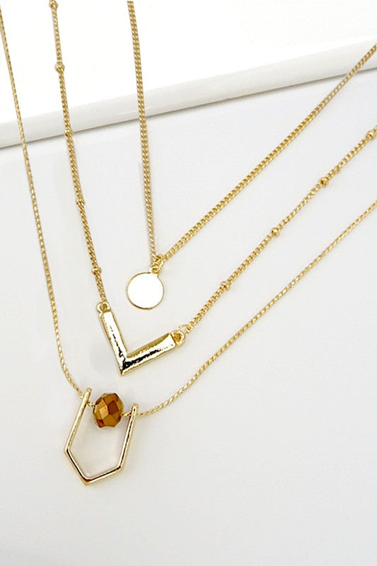 Gold Stacked Necklace