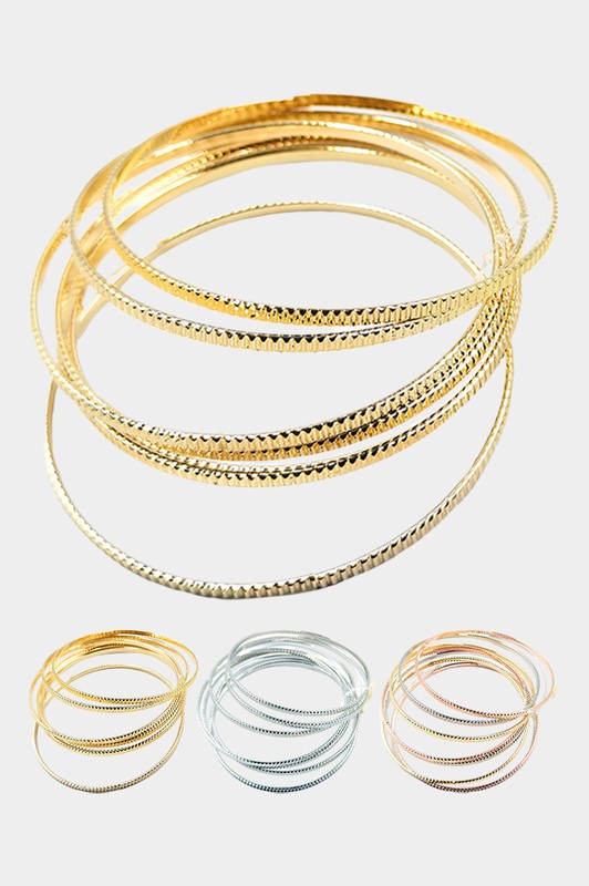 Skinny Stackable Bangle Bracelets