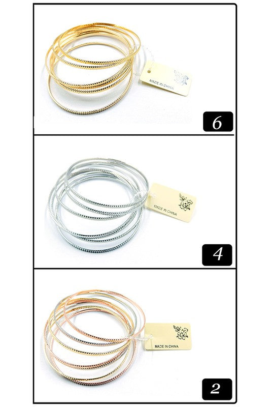 Skinny Stackable Bangle Bracelets