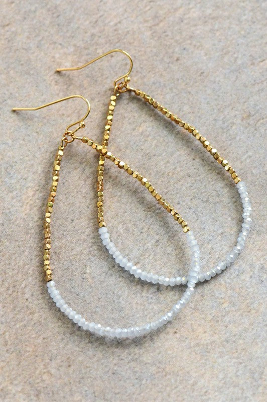 Tear Drop Beaded Earring