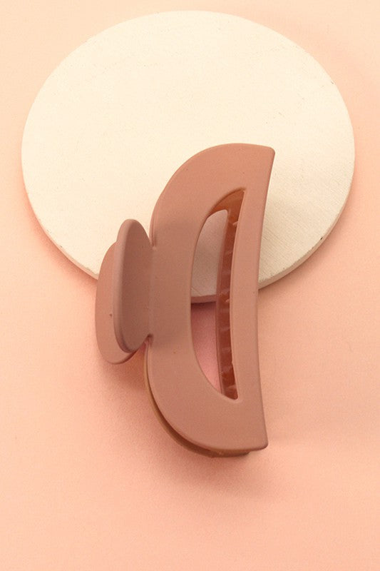 Matte Half Moon Claw Clip