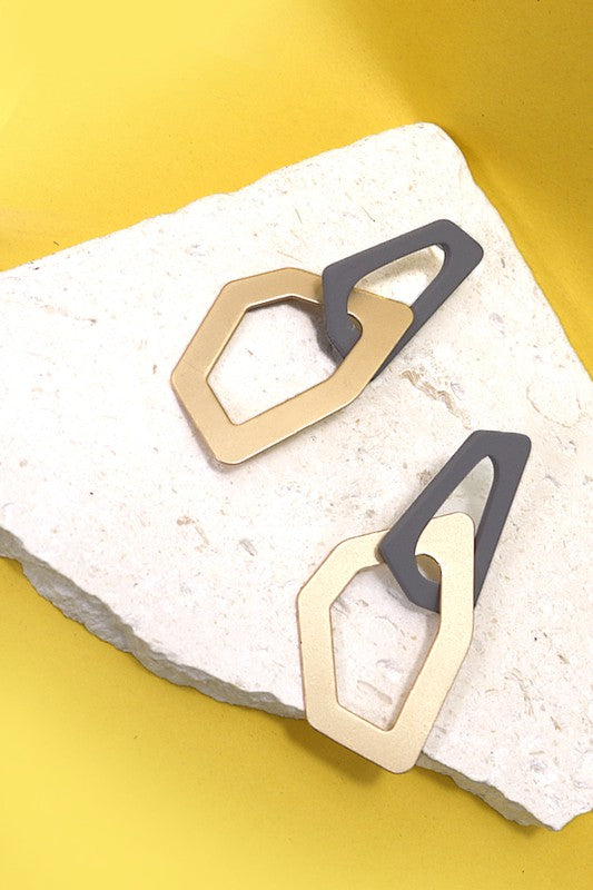 Matte Geo Shape Earrings