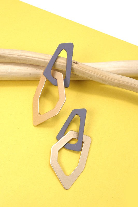 Matte Geo Shape Earrings