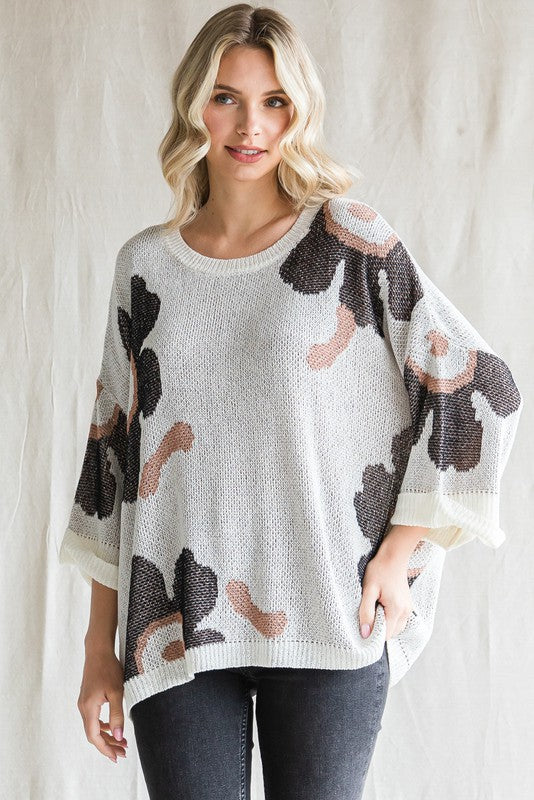 Floral Lightweight Sweater