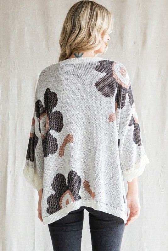 Floral Lightweight Sweater
