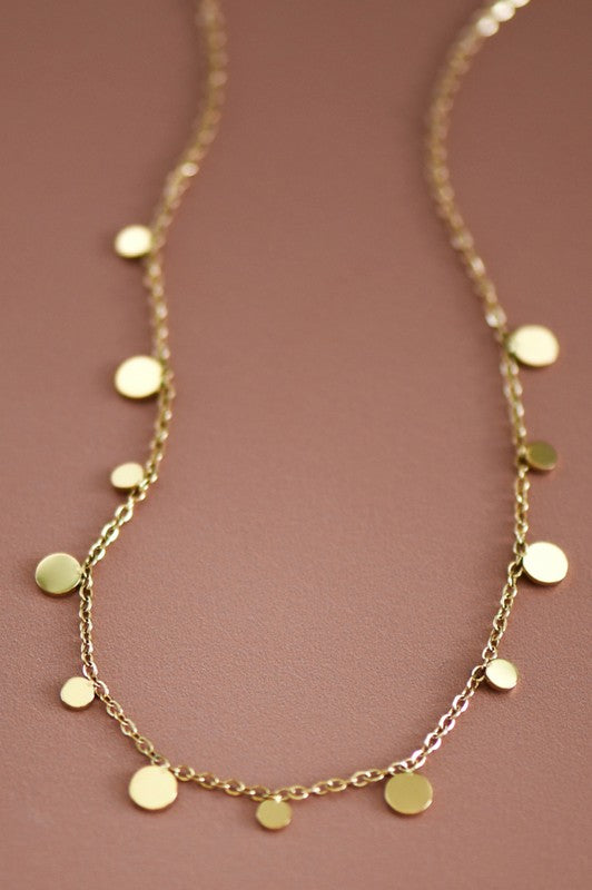 18K Gold Non-Tarnish Stainless Steel Necklace