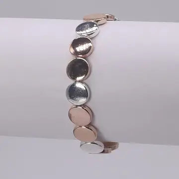 Mixed Metal Stretch Bracelet