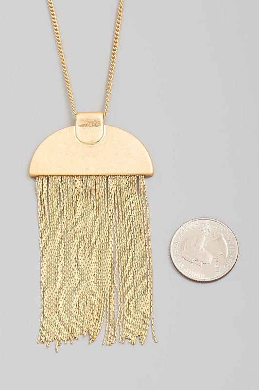 Fringe Pendant Necklace