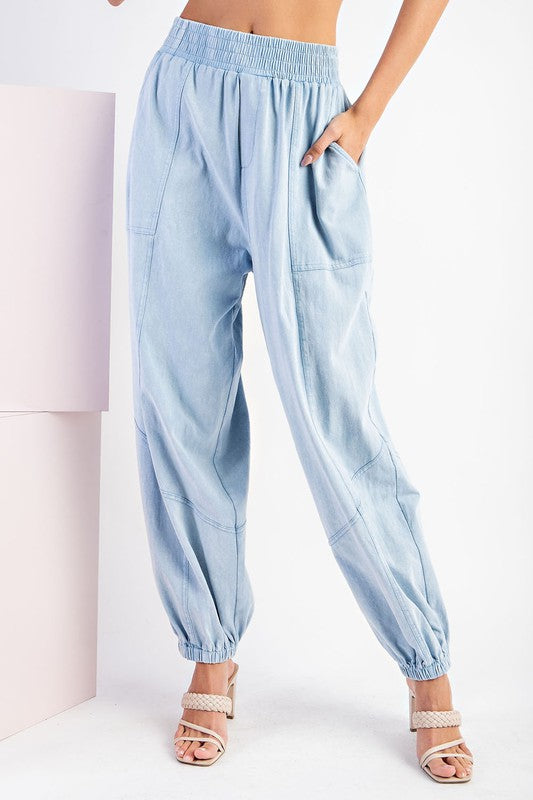 Denim Blue Joggers