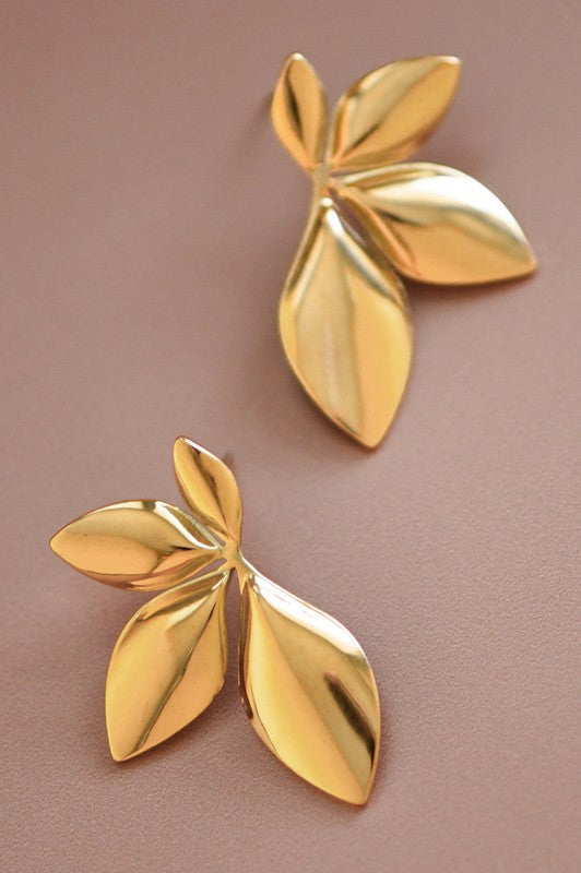 Gold Leaf Earrings