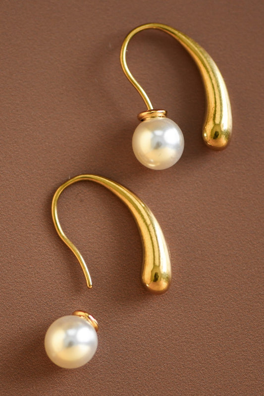 Pearl Back Earrings