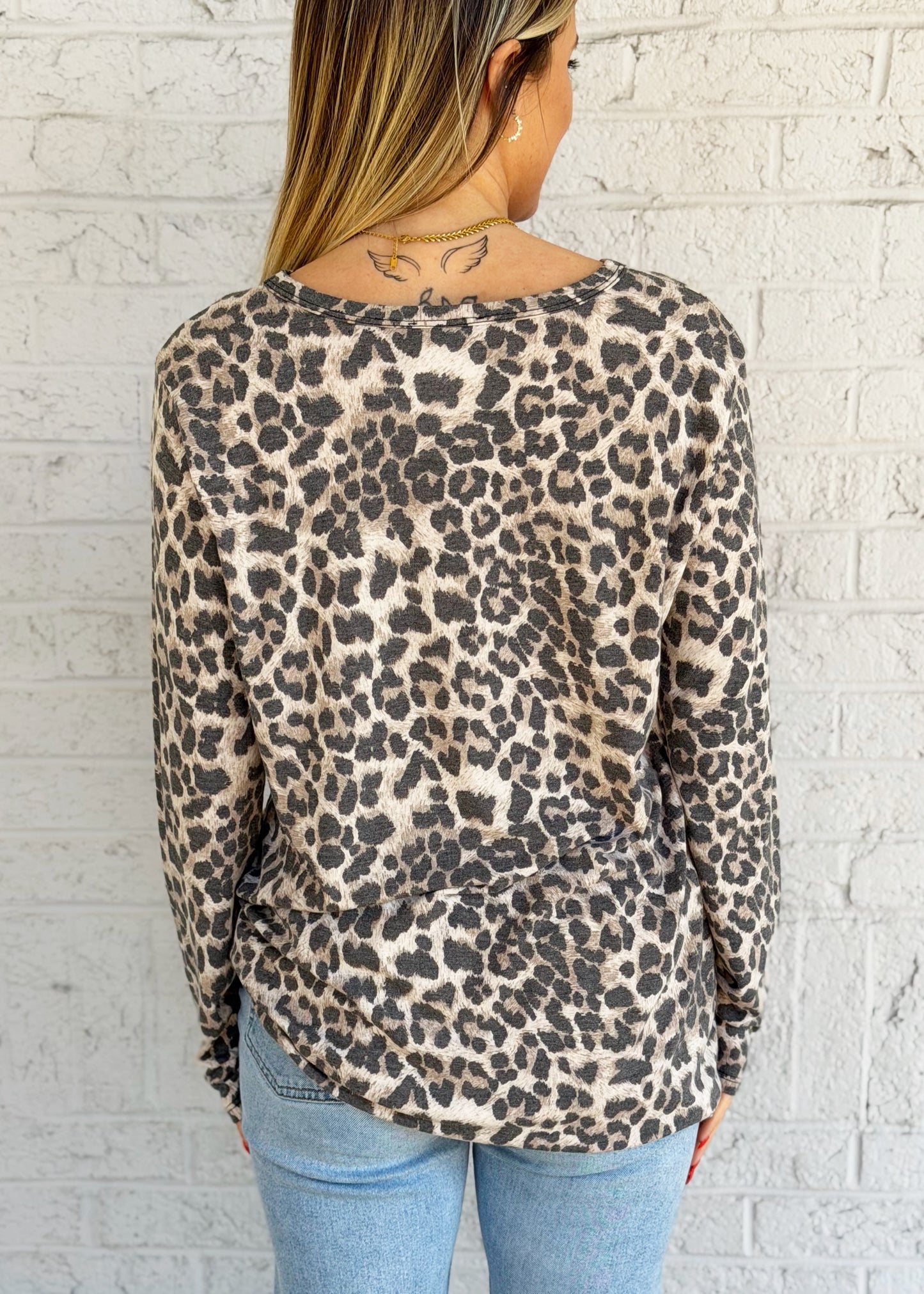 Valentines Cheetah Heart Top