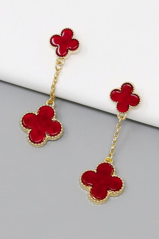 Clover Drop Earrings