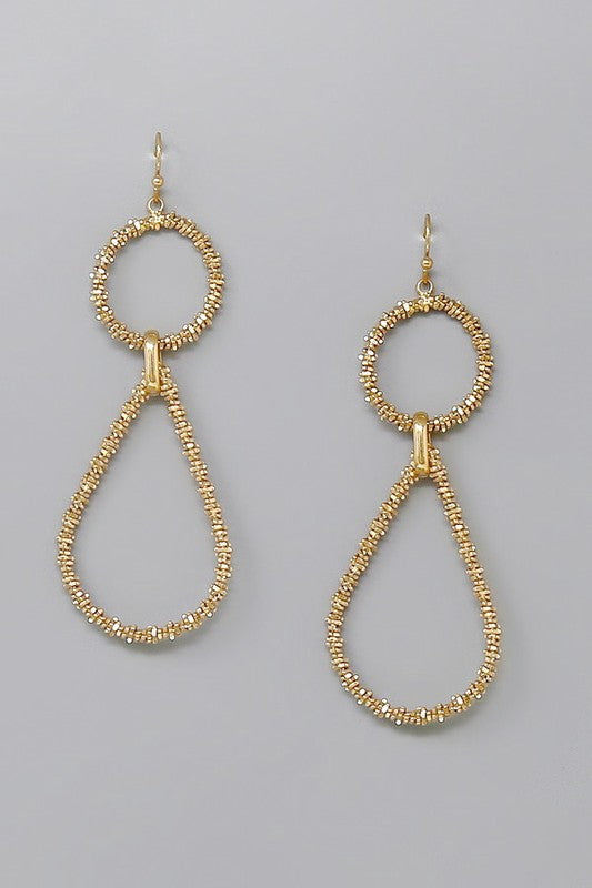 Teardrop Hoop Earrings