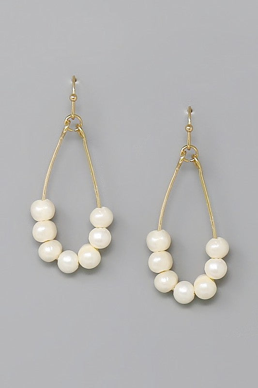 Freshwater Pearl Teardrop Earrings