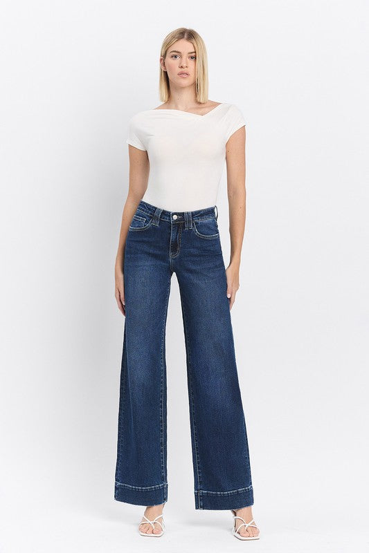 HIGH RISE TROUSER WIDE JEANS