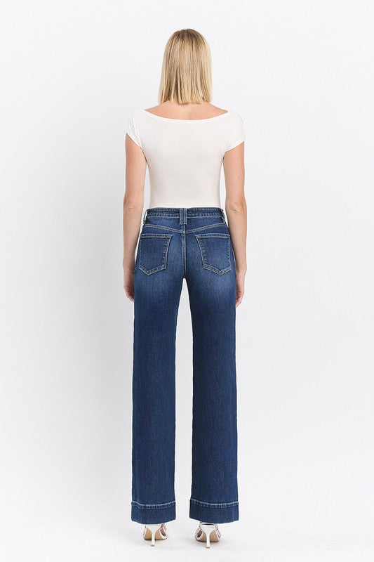 HIGH RISE TROUSER WIDE JEANS