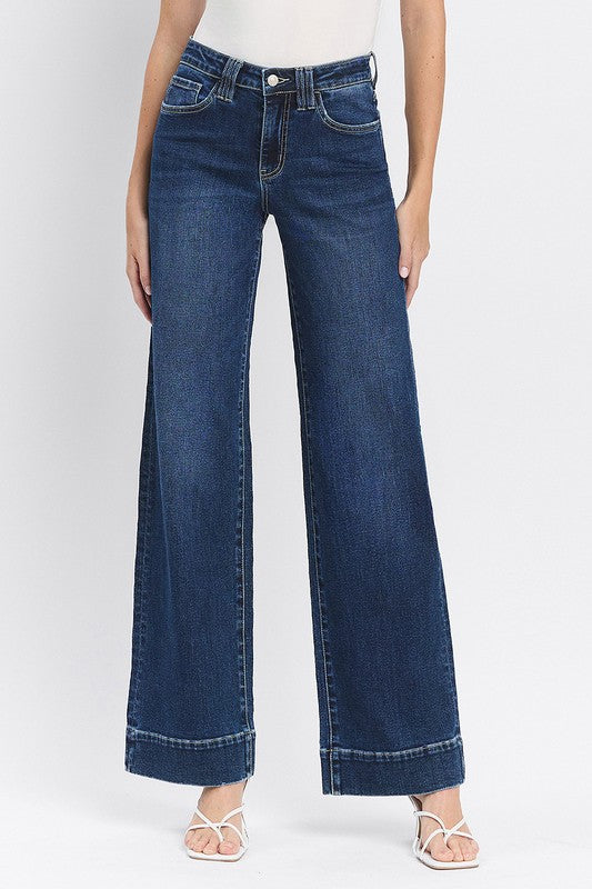 HIGH RISE TROUSER WIDE JEANS