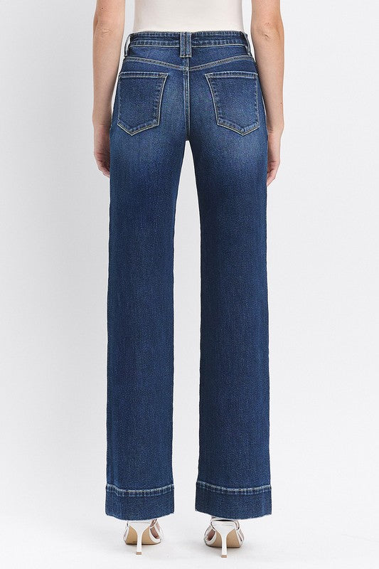 HIGH RISE TROUSER WIDE JEANS